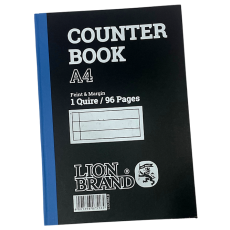 Lion Brand A4 1 Quire 96 Page Counter Book